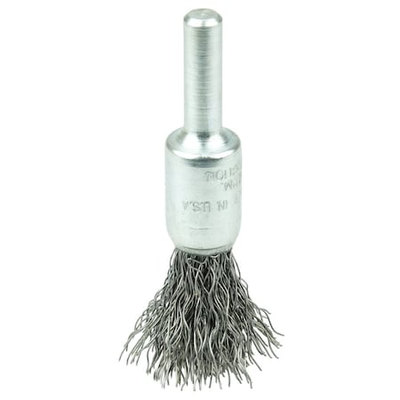 3/8 Crimped Wire End Brush, .0118 Steel Fill